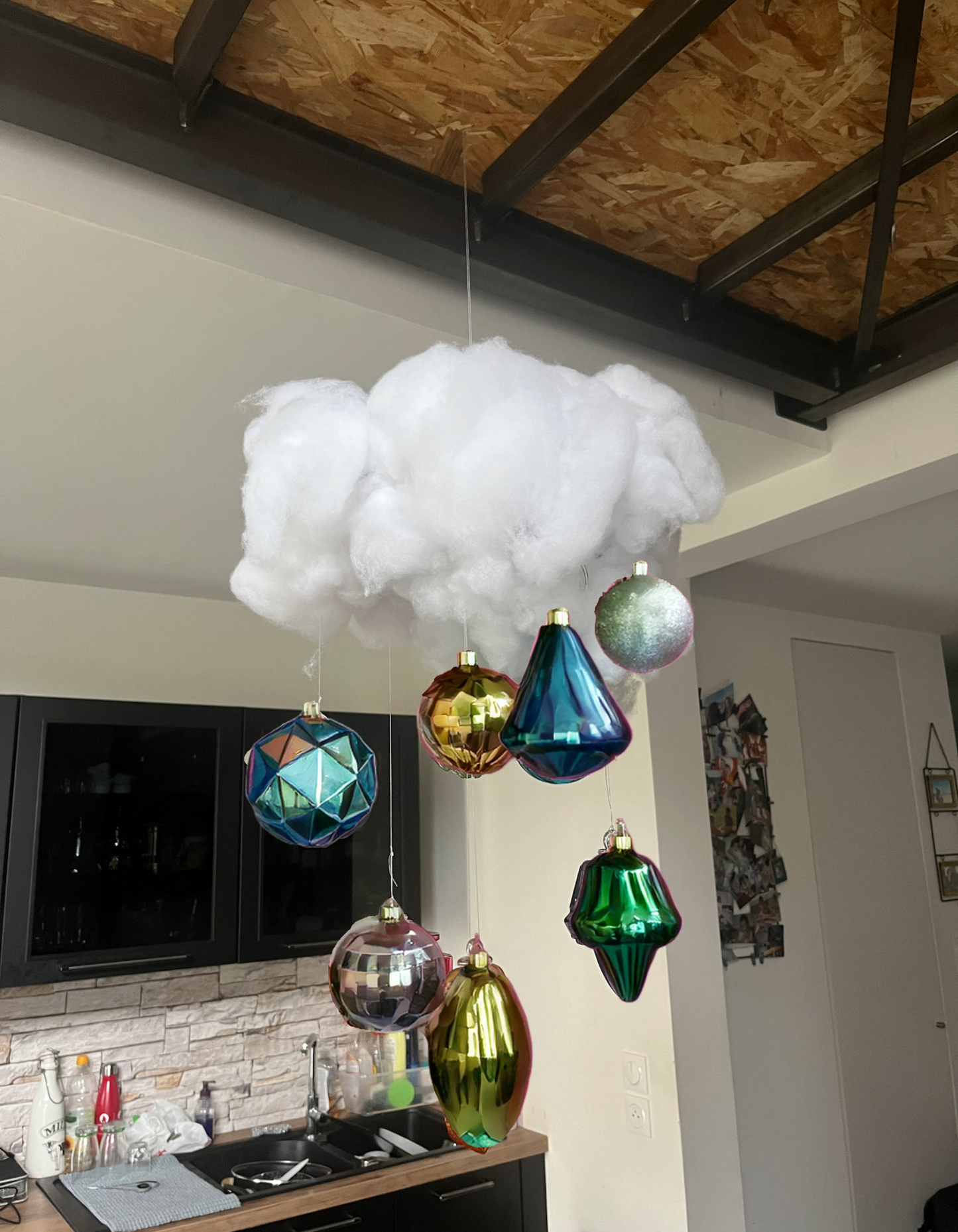 Nuage en coton suspension plafond - Meisenthal 2024