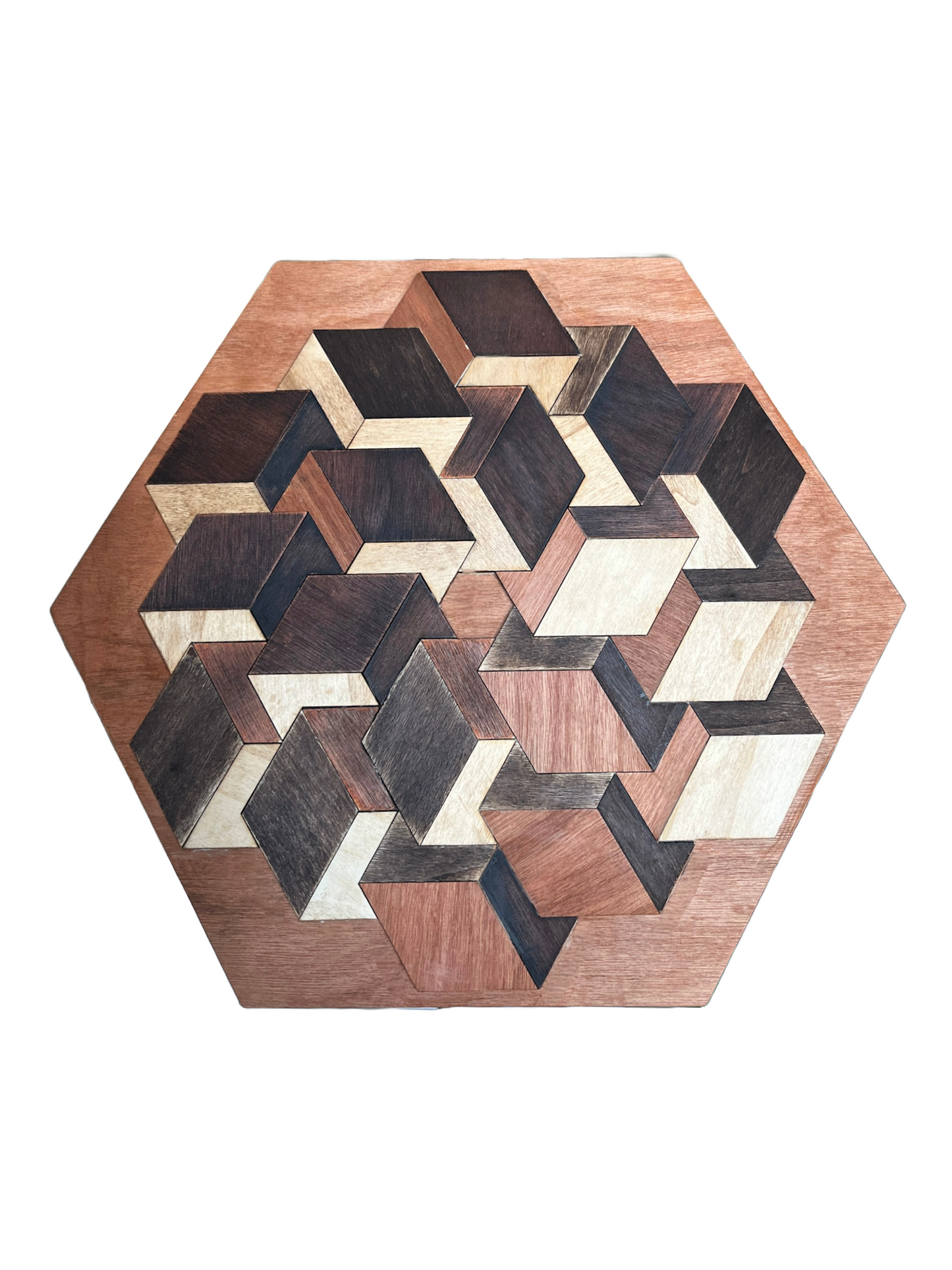 Cadeau en bois - Décoration géométrique personnalisable - Meisenthal 2024