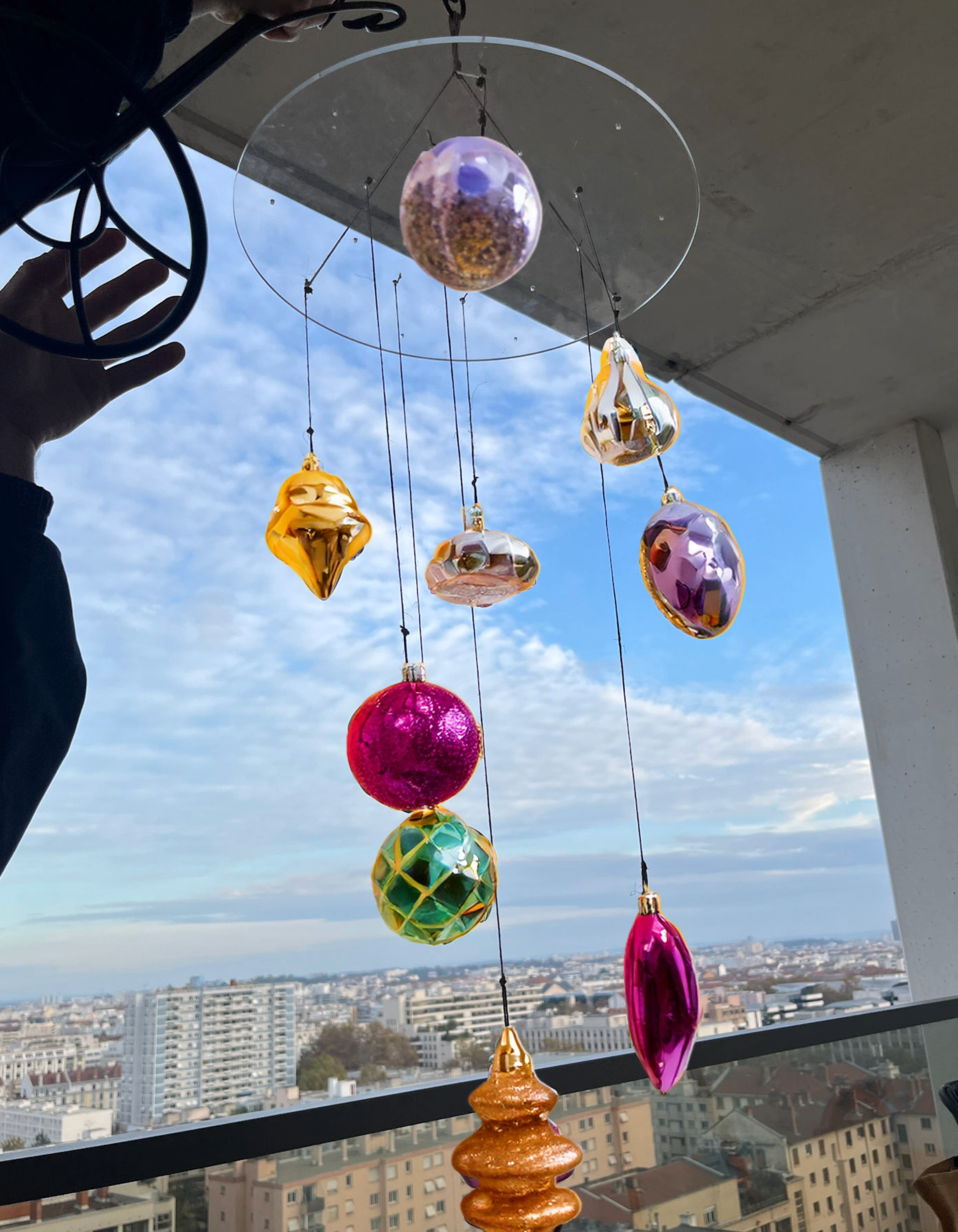 Boule 2024 de Noël Suspension Personnalisable - Meisenthal 2024