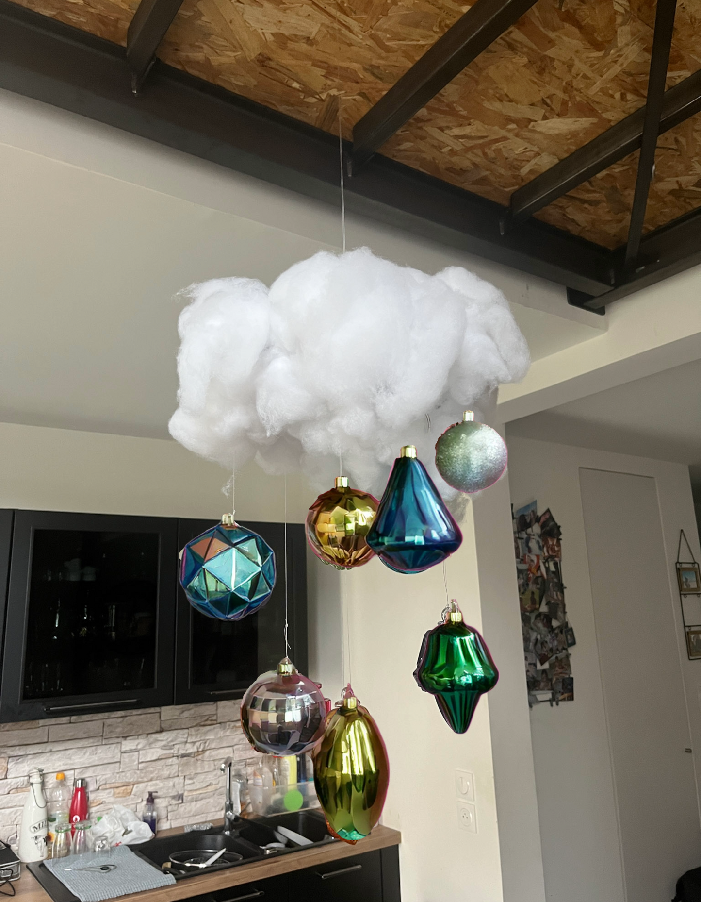 Nuage en coton suspension plafond